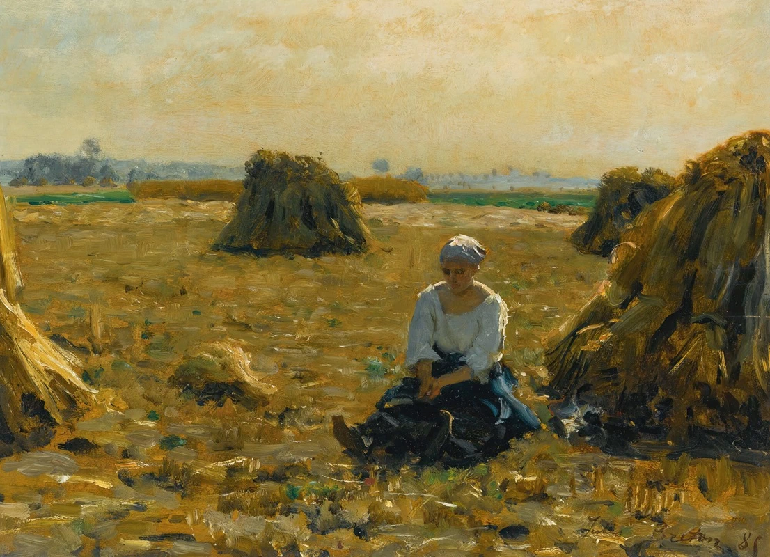 Riposo nei campi, 1885